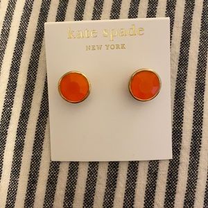 Kate Spade Earrings - orange and gold